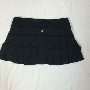 Black Lululemon Pace Setter Skirt